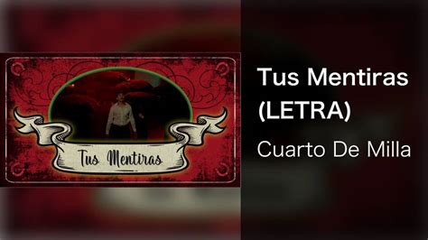 tus mentiras letra.